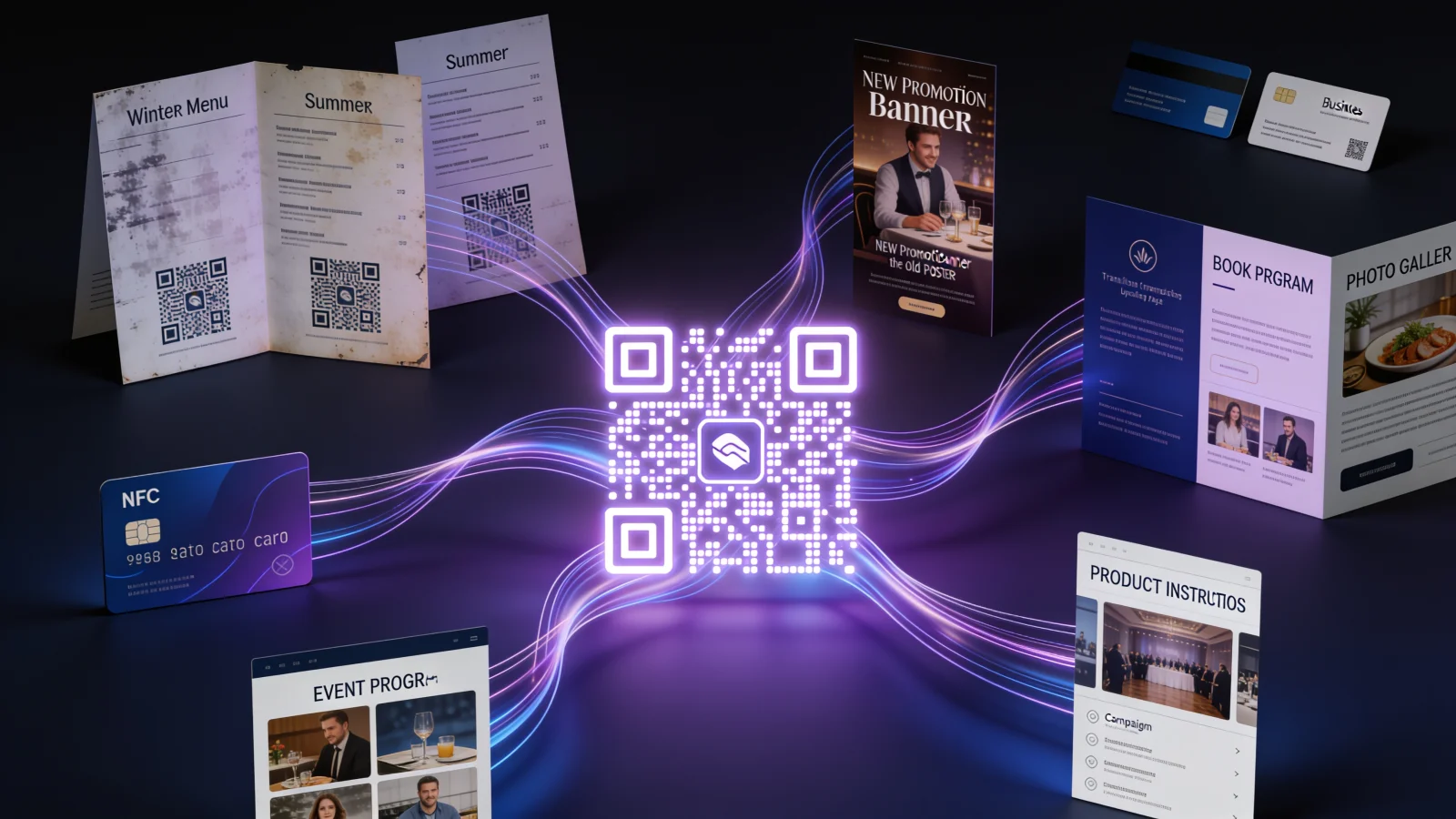 Illustrazione editoriale: QR Code dinamici: perché stampare un nuovo QR ogni volta non ha più senso
